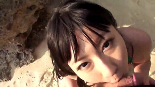 Outdoor fuck with a submissive Japanese girlie in POV