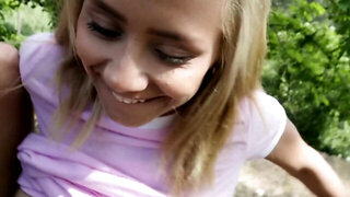 Colombian blonde with pleasure practices outdoor sex for money