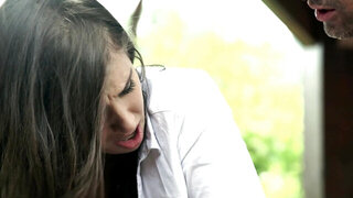 A dude that loves to hump teen hotties is sticking his dick in this one