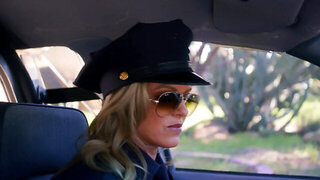 Big boobs police lady wants him to ram her deeper and deeper