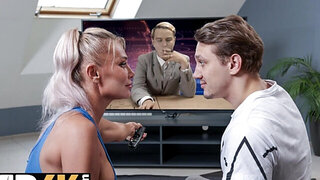 Russiasn woman working out and gets sfucked after