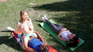 Yoga girl with a hot body ends up getting blacked hard