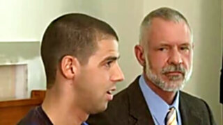 Tommy DeLucas receives a double handjob from older lads