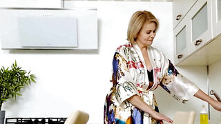 Small boobs mature hottie getting fucked by a stepson