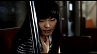 Cosplay superhero oral spunk shot in a subway car