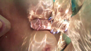 Rough underwater sex pleasures in the swimming pool for Sofie Marie