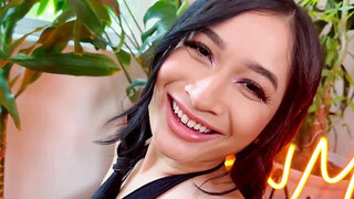 Avery Black is oiled up and ready for Zac Wild's penis