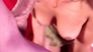 A man with a big cock gets a blowjob from a MILF