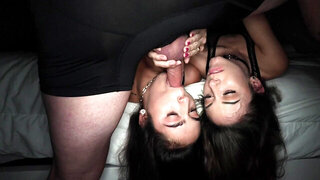 Ike Diezel fucks Dani Blu and Bella Katz in their pretty faces