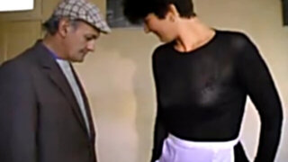 French Papy and the waitress