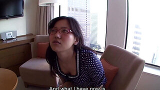 Curvy Japanese girl gets talked into hardcore pleasure
