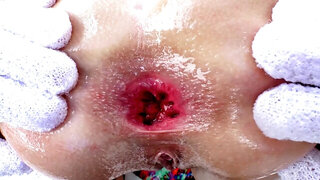 Tiffany Watson anally fucked and gaped by a big cock