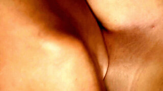 Blonde teen sucks brunette's tits before grinding wet in bed