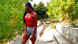 Skinny babe with long legs is going to take that dick SO well