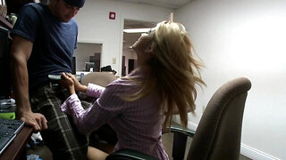 Office is a good place for passionate sex action with secretary