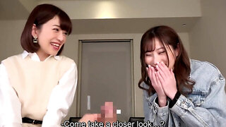 CFNM porn experience with two cute Japanese ladies