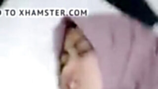 Asian girl in hijab fucked in point of view porn video