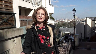 Old skinny bitch gets her elegant French ass fucked