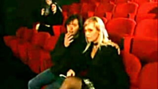 Couples initiate group sex in the cinema