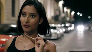 Tight and seductive Latina shows her faultless booty