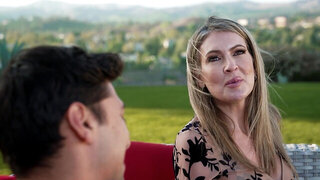 Gigi Dior is fucked outside by a skinny Latino lad