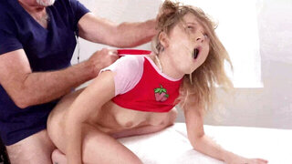 Old man is banging the petite teen Coco Lovelock