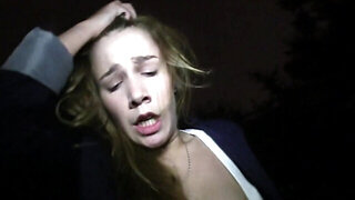 POV outdoor fuck with a public whore who CRAVES sex