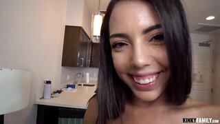 Bitchy stepsister agrees to fuck her bro for money