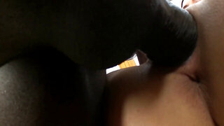 Young brunette desires to be fucked in cunt by dudes BBC