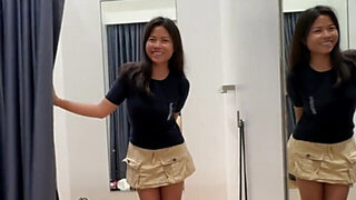 18-year-old Asian surrenders to his big white dick