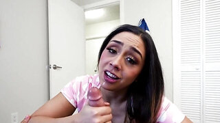 Stepmom slobbering all over that dick prior to PROPER fucking