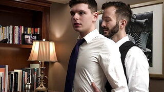 Tucker Barrett knows how to properly tease and please him