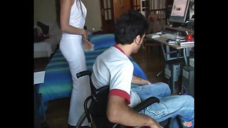 Disabled guy fucking