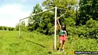 Coochie instructing with old coach