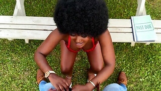 Big boobs black girl takes white dick like crazy