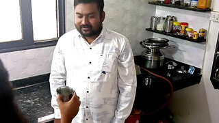 Indian woman with a banging body is fucked in the kitchen