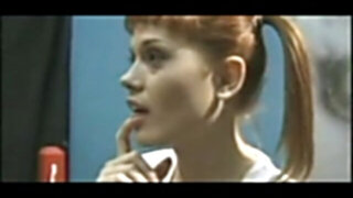 Redhead Danielle Dynamite nearly submerges in spunk