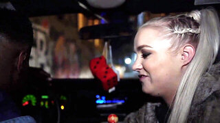 Thick blonde PAWG Bella Jane picked up by a black man