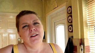 Fat blonde MILF is always willing to swallow big cocks