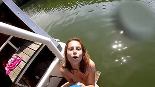 Slutty girls with fit bodies are having fun on a vacation