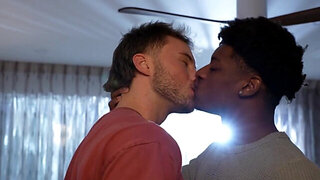 Hung black man going deep on a submissive fellow