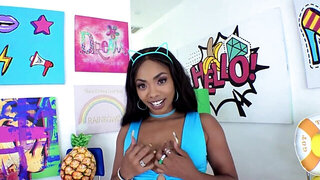 Perfect black ass gets fucked deeper in a POV scene