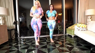 Alexis Andrews and her PAWG friend are sucking a BBC