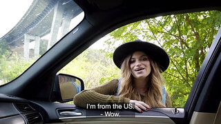 Skinny babe gets to enjoy hard sex with a cabbie