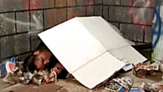 Homeless nymph coerced blow-job