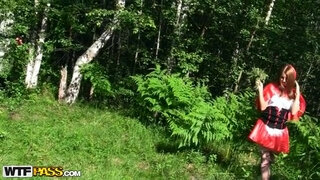 Little Red Riding Hood fucking with Panda in the wood