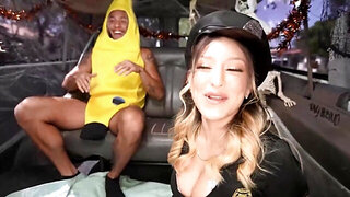 Halloween party ends with a passionate pussy pounding