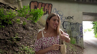 Adorable girl has her wet hole BLASTED by a guy in POV