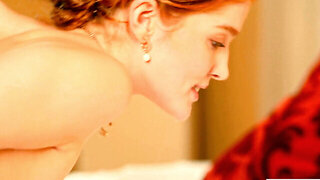 Redheaded beauty looks classy even while taking it up the ass