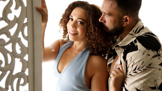 Cute girl with a great ass making her way on his dick